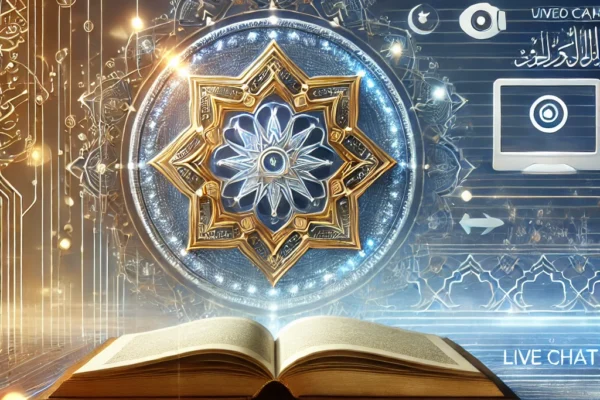 An abstract image created to capture the essence of the online Islamic knowledge masterclass.