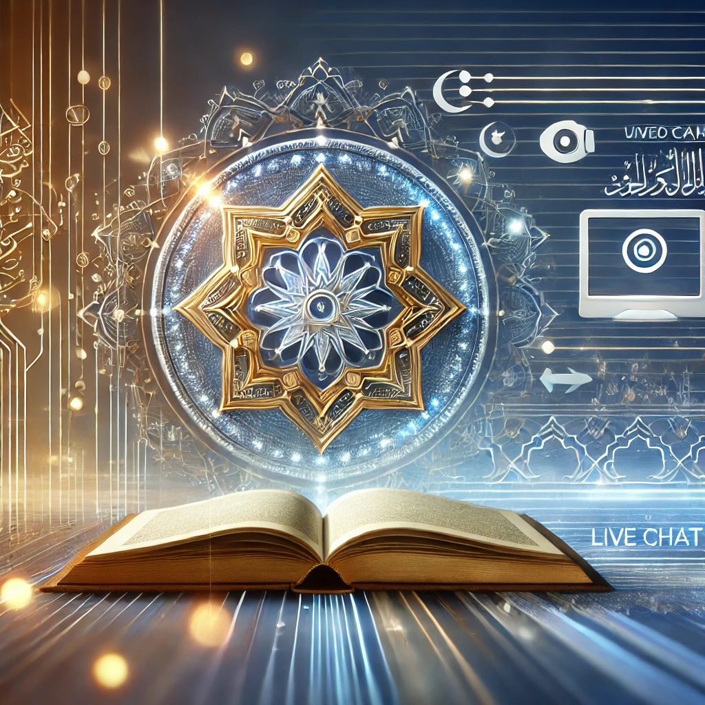 An abstract image created to capture the essence of the online Islamic knowledge masterclass.